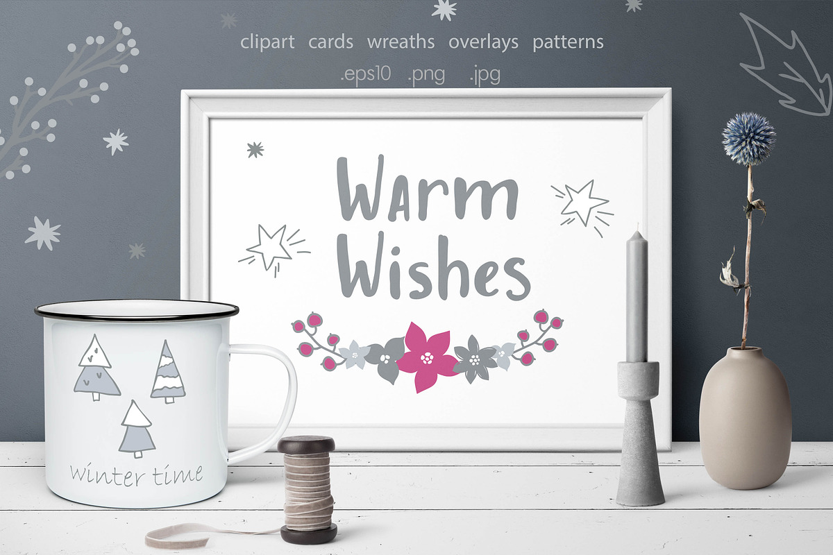 Warm Wishes Christmas collection, an Object Graphic by Cozy pattern shop (Photo 1 of 13)