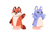 Animal hand puppets for kids set, an Animal Illustration by PaperTrident (Thumbnail 4 of 7)