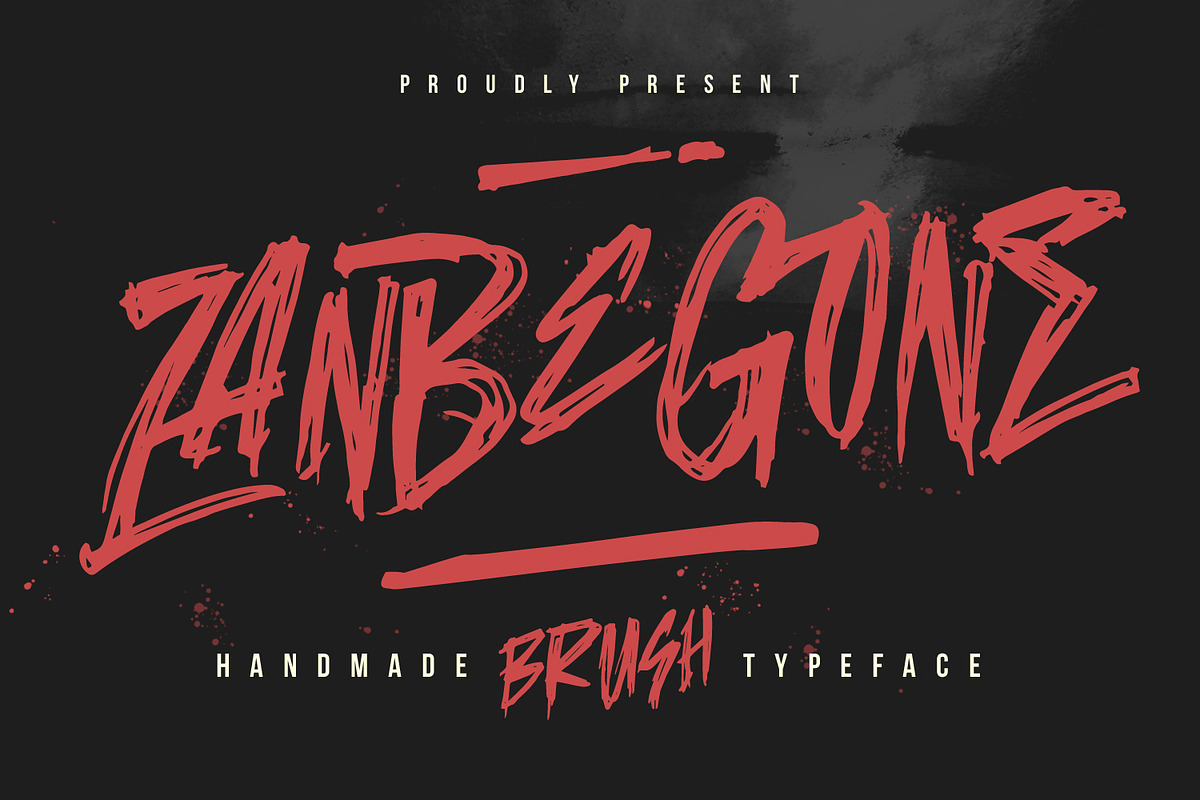 Zanbe Gone Handmade Brush Font, a Handwritten Font by Maulana Creative (Photo 1 of 7)