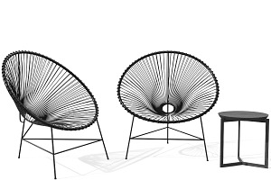 Balcony D - Steel Outdoor, a Furniture 3D Model by 3DCargo
