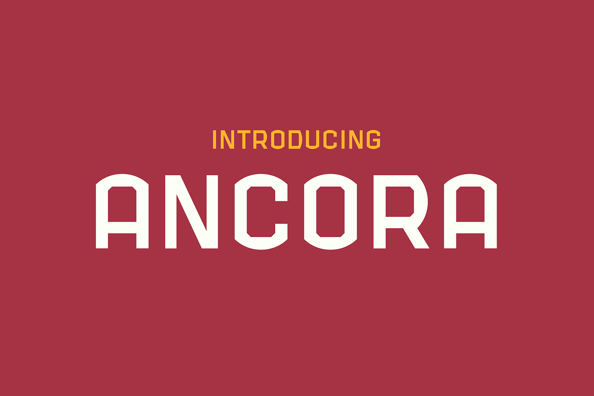 Ancora Typeface preview 2