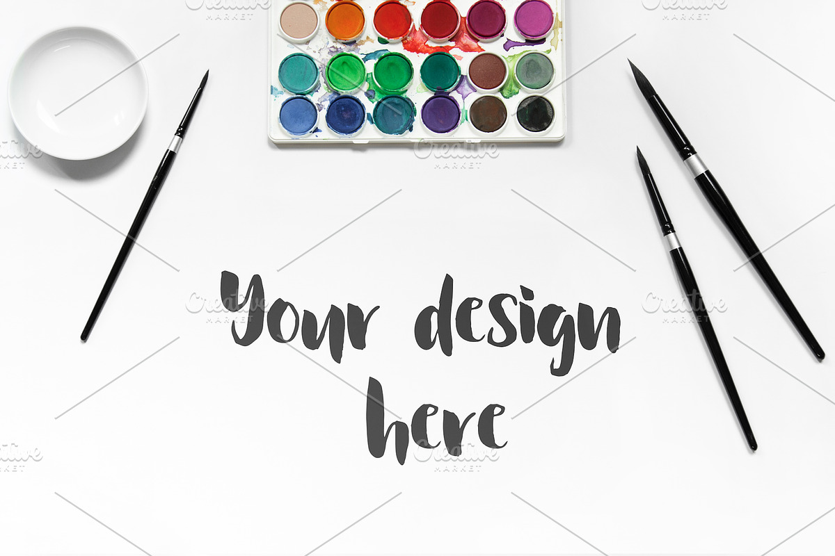 Watercolor Mockups, a Product Mockup by Ale Estrada (Photo 2 of 5)