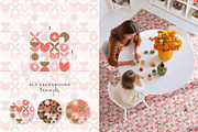 Retro mosaic seamless pattern set, a Pattern Graphic by Momosama Studio (Thumbnail 3 of 5)
