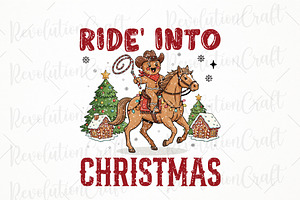 Gingerbread Cowboy Christmas PNG, an Illustration by OK Design