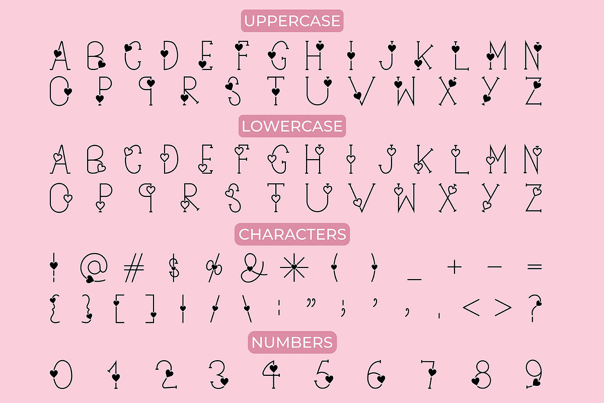 Lovebug - A Cute Valentine Font, a Font by CraftlabSVG (Photo 7 of 7)