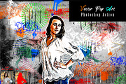 Vector Pop Art Photoshop Action, an Action Add-On by Studio Retouch (Thumbnail 1 of 15)