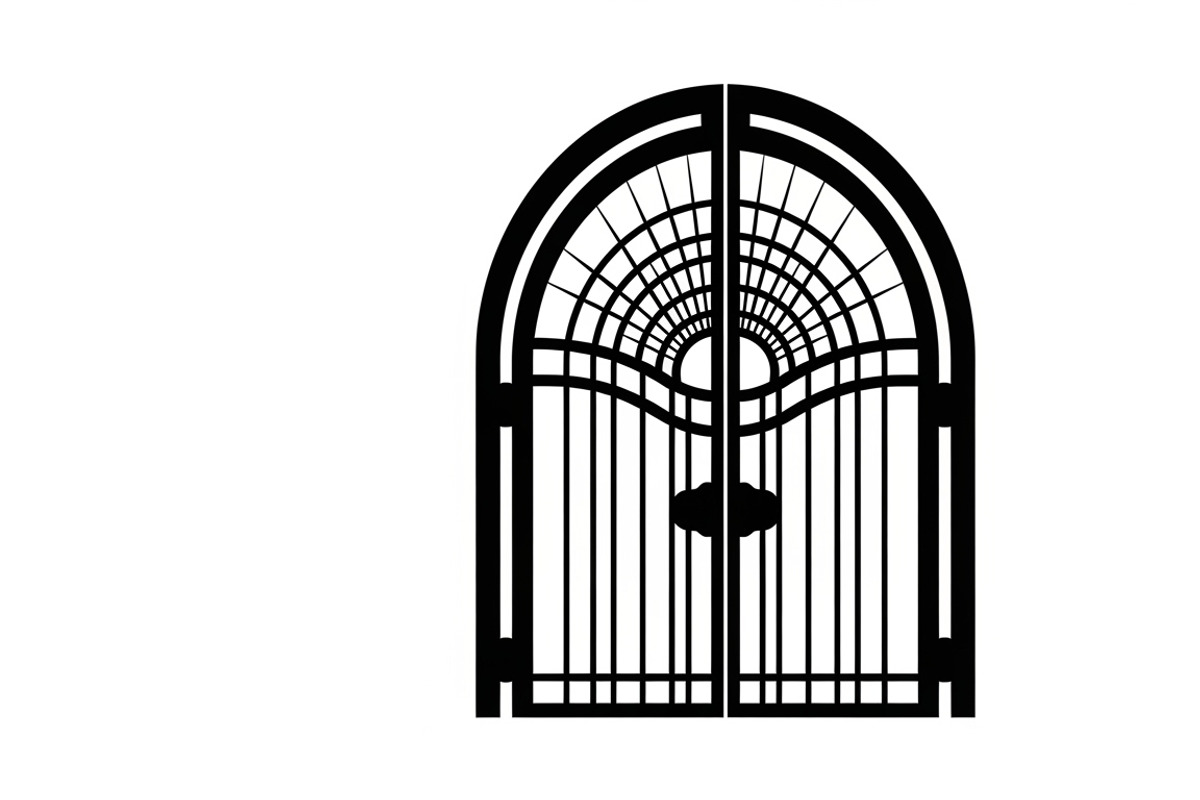 Ornate Iron Gate SVG Bundle, an Illustration by Designs_River (Photo 2 of 31)