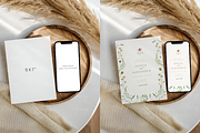 5x7 Card and Phone Mockup, a Mockup by TatiMockup (Thumbnail 2 of 3)