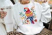 Folk Floral and Bird Clipart Set, an Illustration by Sublimation Artist (Thumbnail 4 of 6)