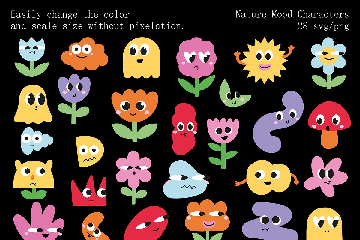 Vector Mood Shapes – 40 Pieces, an Object Graphic by DreamoraArt (Photo 5 of 9)