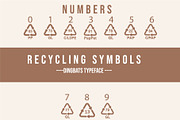 Packaging Recycling Symbols Dingbats, a Symbol Font by Minimalartstudio (Thumbnail 3 of 3)