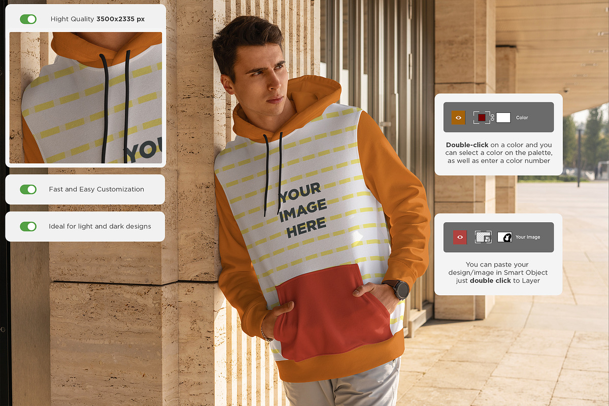 Hoodie Premium Bundle, a Hoody Mockup by Dikarte.Store (Photo 3 of 24)