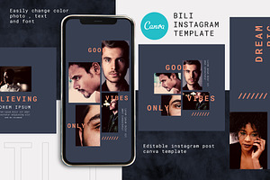 Canva Instagram Template Bili