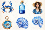 Blue Coastal Clipart, an Illustration by Rose Art (Thumbnail 3 of 4)
