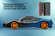 Sport Car Mockup, a Product Mockup by AG Mockups (Thumbnail 3 of 4)
