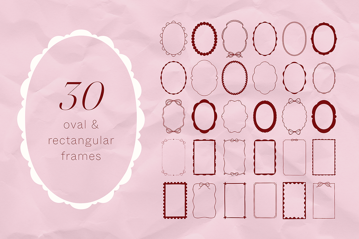 Love & romantic FRAMES, an Object Graphic by kondratya (Photo 13 of 14)