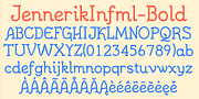 JennerikInfml, a Handwritten Font by Ingrimayne Type (Thumbnail 6 of 8)
