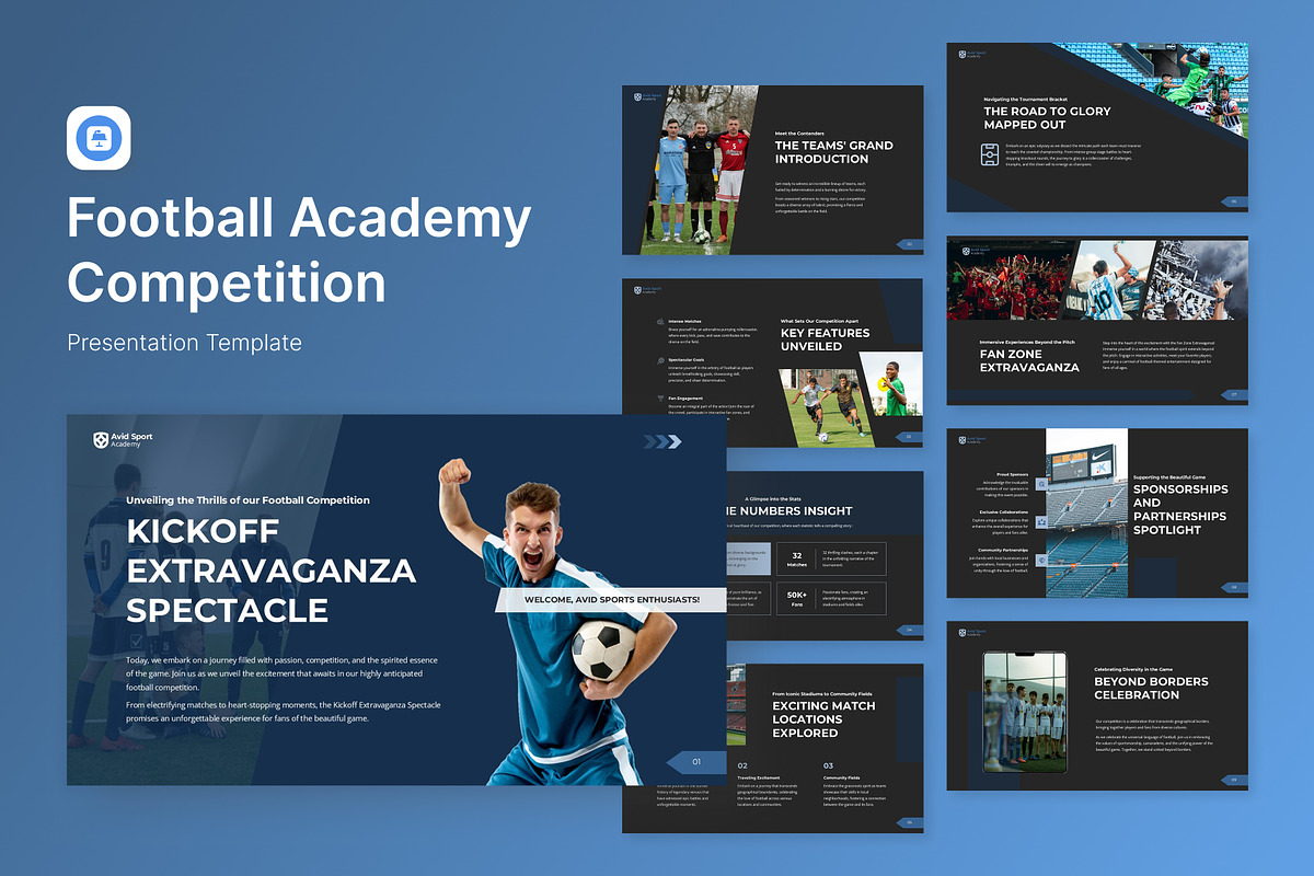 Football Academy Competition Keynote, a Presentation Template by Antstheme (Photo 1 of 3)