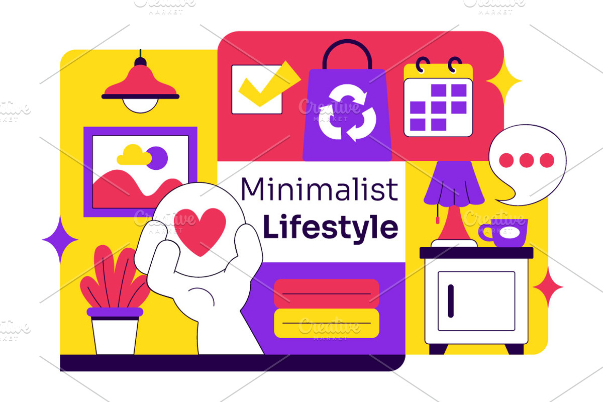 10 Minimalist Lifestyle Illustration, a Person Illustration by denayunebgt (Photo 4 of 4)