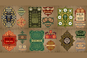 Label Art Nouveau - mega set, a Decorative Illustration by Stanislav Kharchevskyi (Thumbnail 8 of 12)