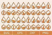 Cat Earrings Laser Cut SVG Bundle, an Object Graphic by jannatulpakhi (Thumbnail 1 of 13)