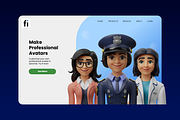 3D Character (Professions) Icon Set, a Characters & Person 3D Model by Flat Icons (Thumbnail 5 of 8)