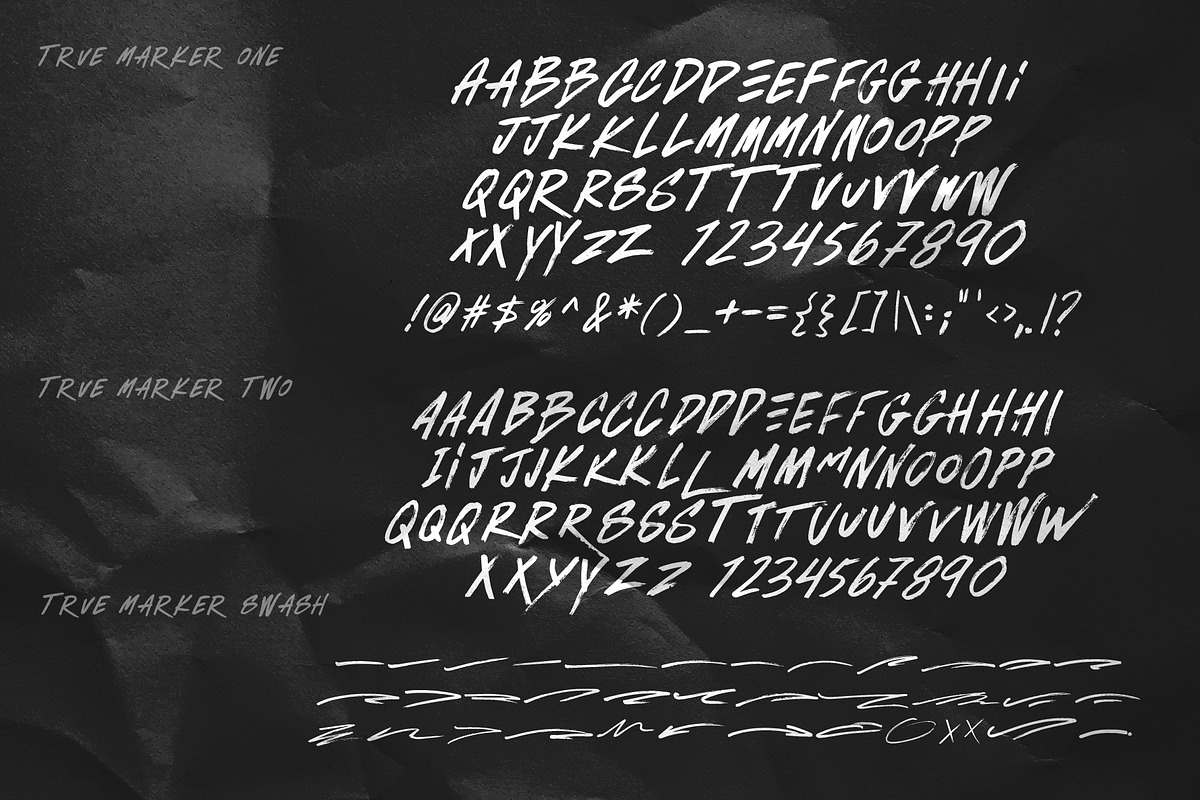 True Marker Font, a Font by Visual Blends (Photo 7 of 7)