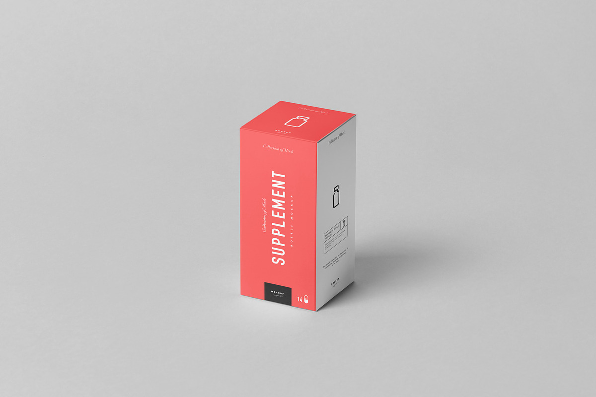 Supplement Jar & Box Mock-Up 4, a Packaging Mockup by Yogurt86 (Photo 4 of 11)