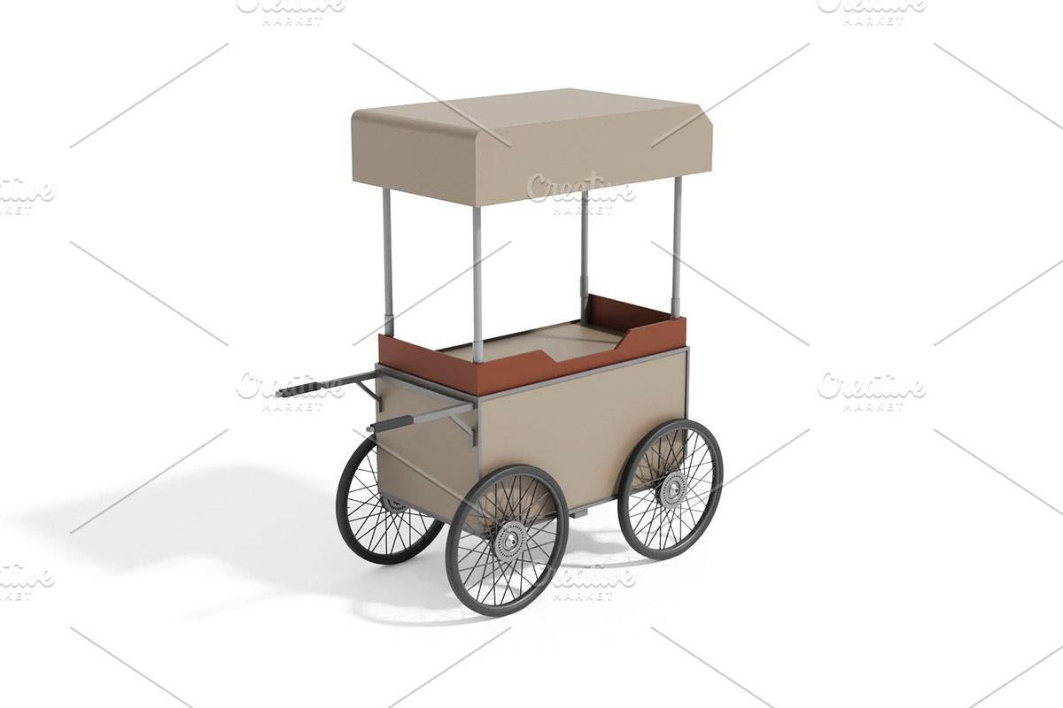 Coffee Cart 3D Model, an Object 3D Model by mrfauzi (Photo 1 of 8)
