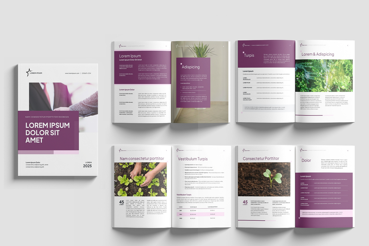 Report Design Template, a Marketing Template by CubicSpace (Photo 2 of 6)