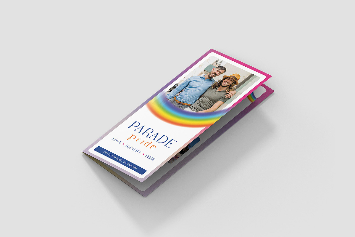 LGBT Brochure Trifold Canva Template, a Brochure Template by artbart (Photo 2 of 9)