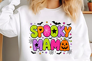 Preppy Spooky Mama Halloween PNG, a Seasonal Illustration by designcity5 (Thumbnail 2 of 4)