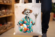 Funny Summer Skeleton Clipart, an Illustration by Rose Art (Thumbnail 5 of 7)