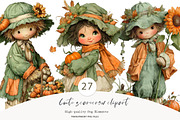 Cute scarecrow clipart, a Seasonal Illustration by CreationArt (Thumbnail 1 of 7)