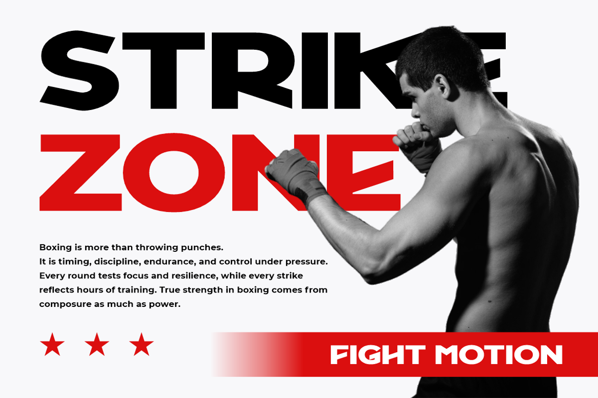 Strong Punch Sport Font, a Font by PutraCetol Studio (Photo 3 of 5)