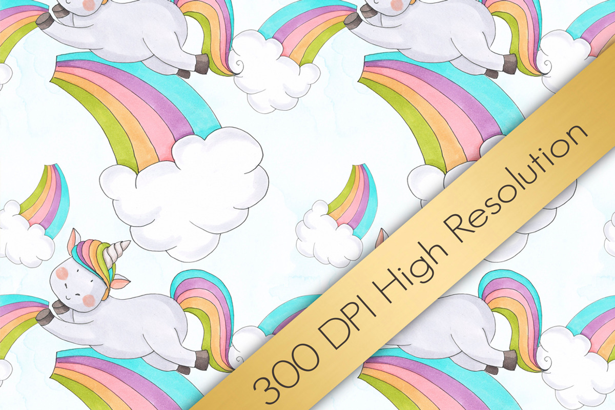 Cute Unicorns Collection, an Animal Illustration by Tanya Kart (Photo 8 of 8)