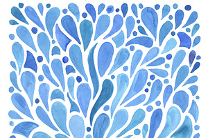 Watercolor Hand Drawn Pattern