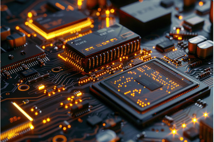 Modern circuit board showing, a Technology Photo by Ylivdesign