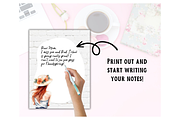 Summer Girls Stationery Printable, a Stationery Template by Pixels N Bows (Thumbnail 3 of 3)