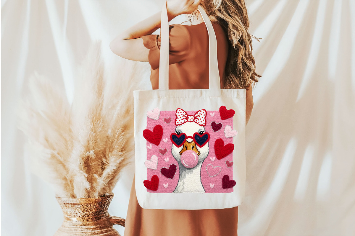 Cute Valentine Goose png, an Illustration by Designking (Photo 3 of 6)