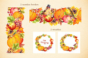 Autumn Thanksgiving Clipart PNG, a Seasonal Illustration by Where summer is (Thumbnail 8 of 12)