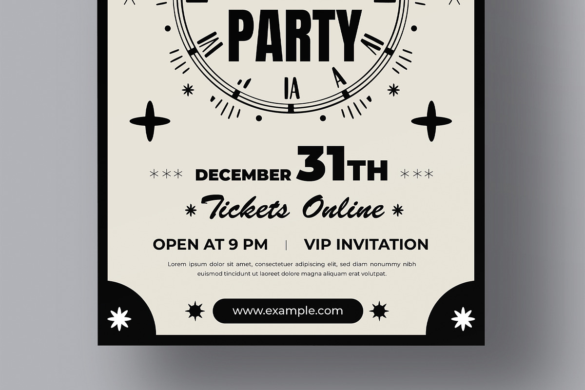 New Year Party Invitation Poster, a Brochure Template by MightyDesign (Photo 5 of 8)