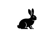Cute Rabbit Silhouette Vector Bundle, an Illustration by yasushie (Thumbnail 26 of 51)