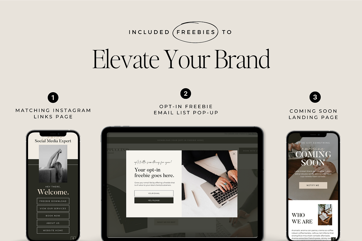 Wix Website Template for Services, a Wix Template by Ton Rêve Design Studio (Photo 3 of 9)