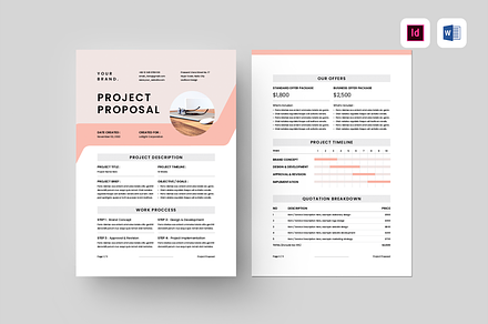Proposal | MS Word & Indesign, a Stationery Template by Leaflove