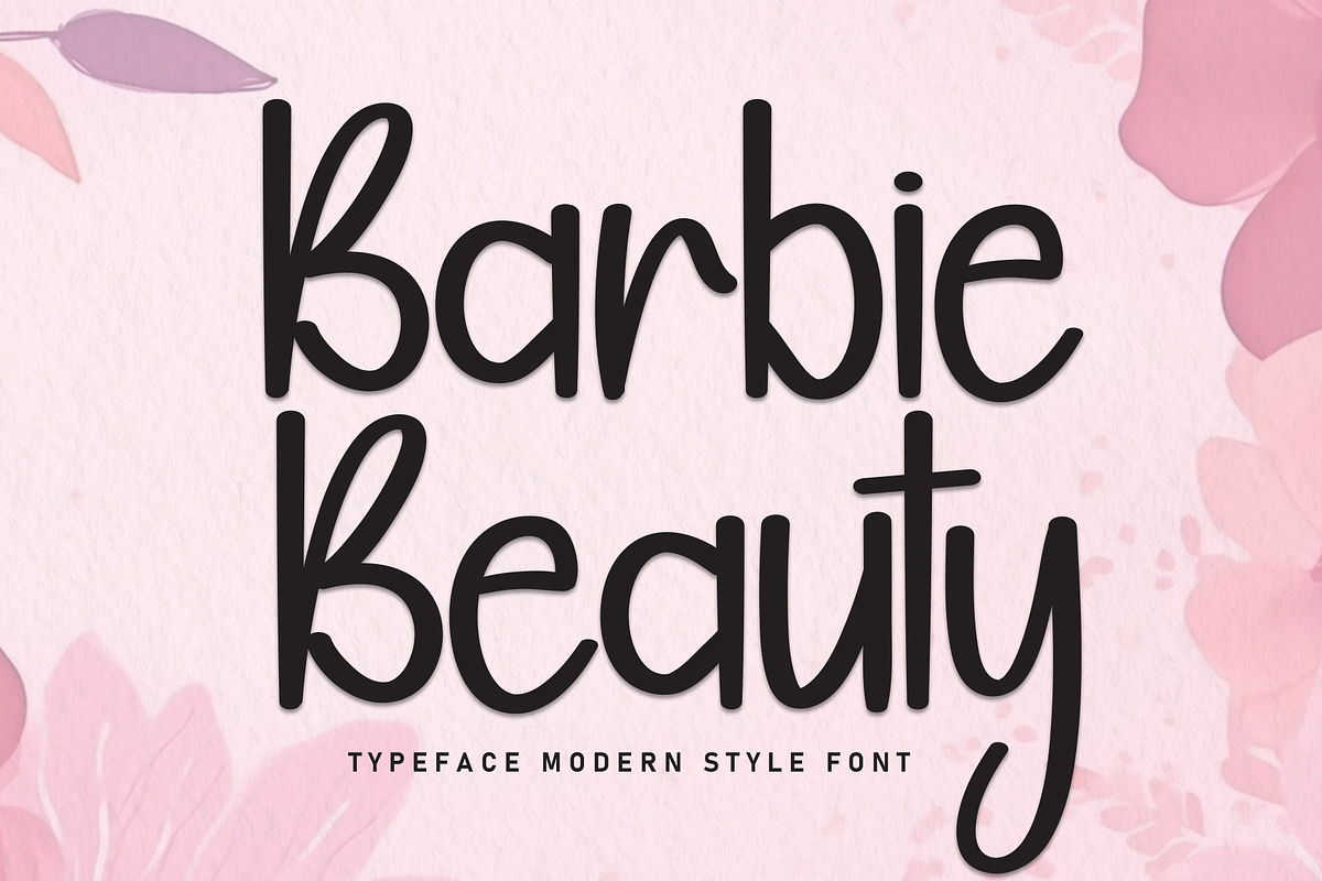 Barbie Beauty | Script Font, a Handwritten Font by Scratchones (Photo 1 of 8)