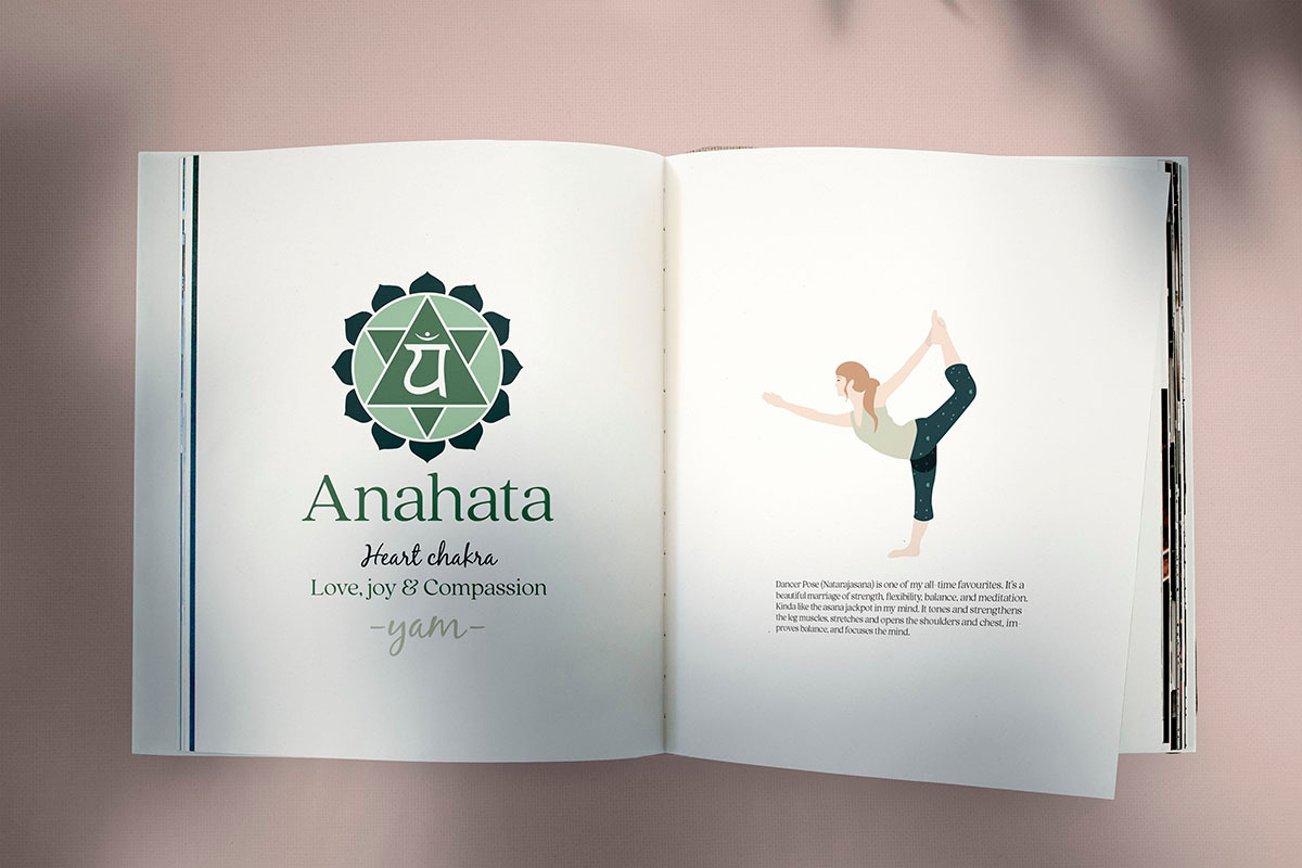 Anahata Chakra Yoga Postures, an Illustration by Sunnyfields (Photo 3 of 5)