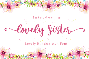 Lovely Sister - Lovely Handwritten