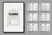 Planner 2024 Template, a Stationery Template by ContestDesign (Thumbnail 1 of 3)