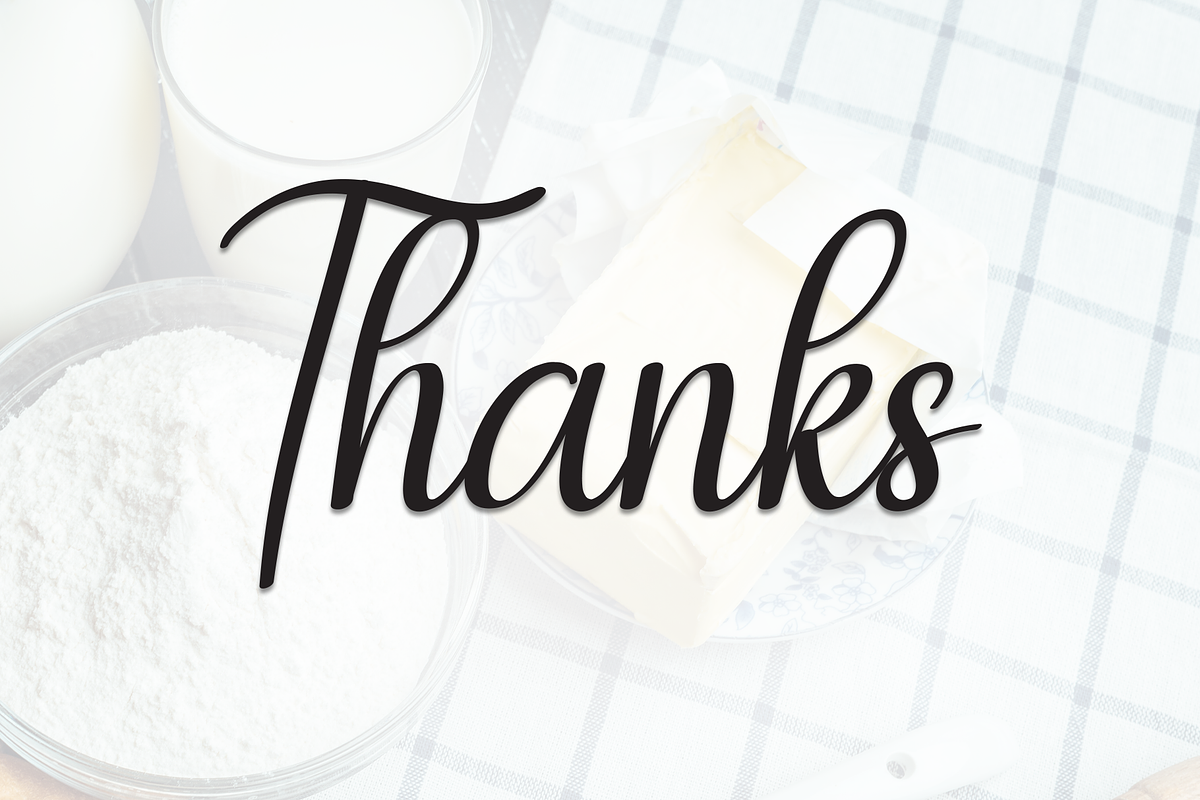 Butter Sunday | Script Font, a Handwritten Font by Scratchones (Photo 9 of 9)